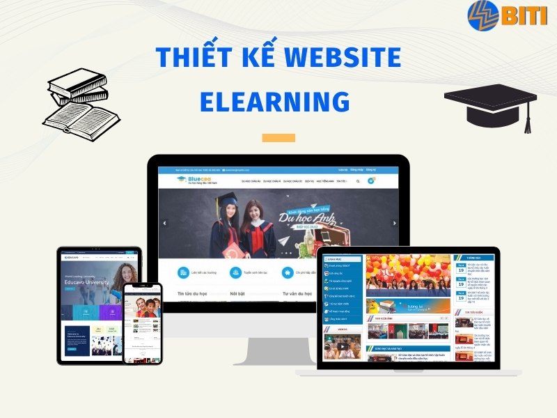 thiết kế website dạy học trực tuyến