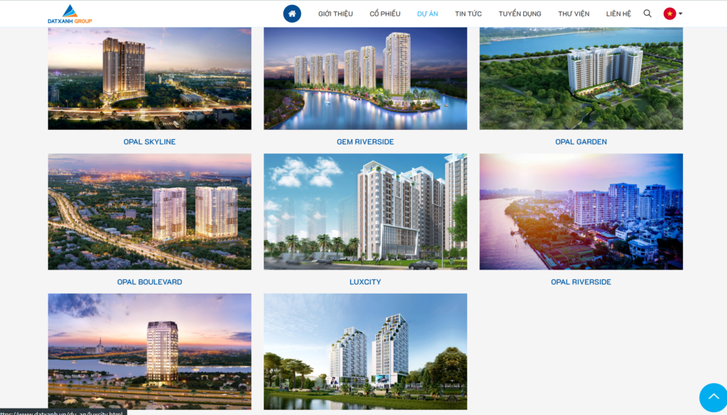 thiết kế website bđs