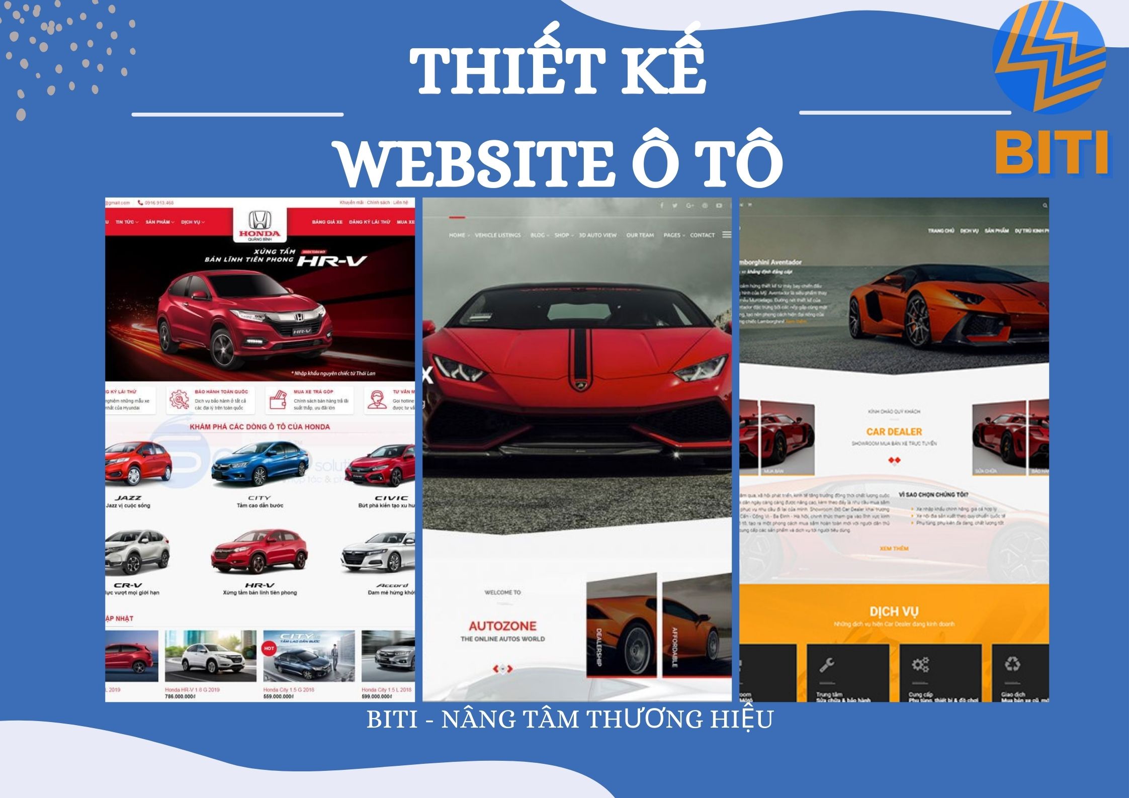 Dịch vụ thiết kế website ô tô chuyên nghiệp, chuẩn SEO