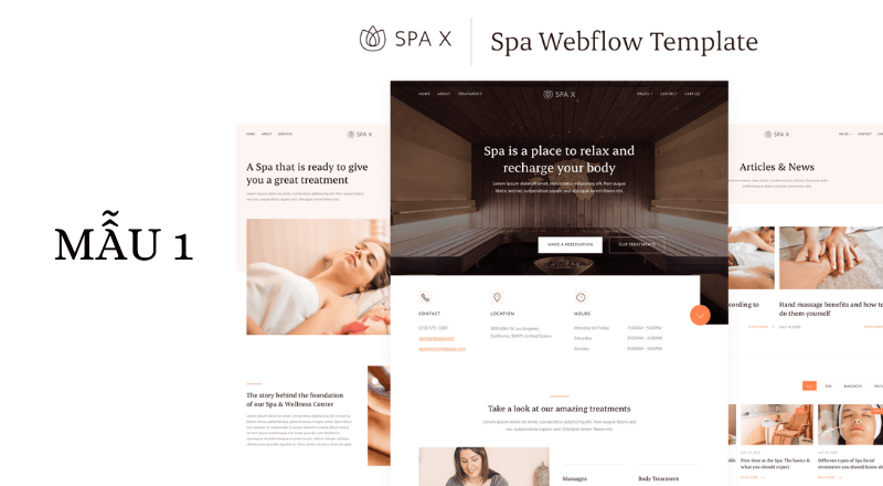 Mẫu website spa 01