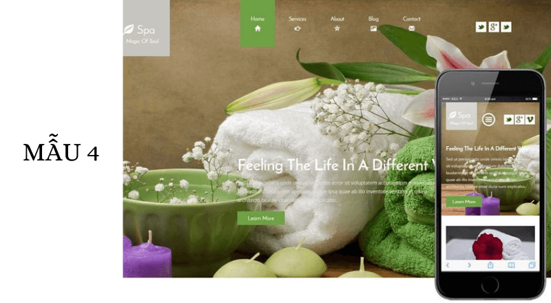 Mẫu website spa 04