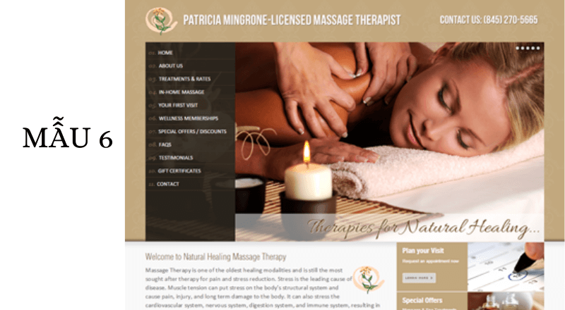 Mẫu website spa 06